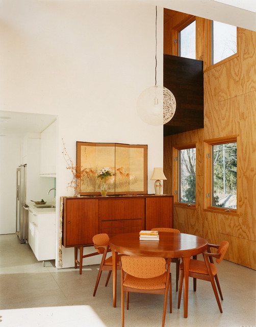 Дизайн столовой комнаты с необычным интерьером