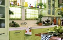 кухни зеленого цвета